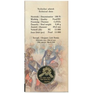 1998. 50f-200Ft (10xklf) forgalmi sor + 1998. 100Ft alpakka 1848-1849. Szabadságharc 150. évfordulójára, dísztokban, belső borító ragasztása kissé elengedett T:PP patina Hungary 1998. 50 Fillér - 200 Forint (10xdiff) coin set + 1998. 100 Forint alpakka 