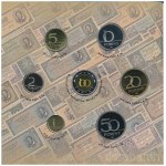2002. 1Ft-100Ft (8xklf) forgalmi sor szettben, közte 100Ft Kossuth T:PP Hungary 2002. 1 Forint - 100 Forint (8xdiff) coin set, within 100 Forint Kossuth in case C:PP Adamo FO35.1