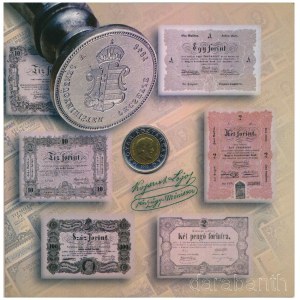 2002. 1Ft-100Ft (8xklf) forgalmi sor szettben, közte 100Ft Kossuth T:BU Hungary 2002. 1 Forint - 100 Forint (8xdiff) coin set, within 100 Forint Kossuth in case C:BU Adamo FO35