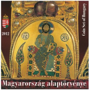 2012. 5Ft-200Ft (6xklf) elsőnapi veret, Magyarország Alaptörvénye forgalmi sor szettben T:BU Hungary 2012. 5 Forint - 200 Forint (6xdiff) first-day mint, Magyarország Alaptörvénye (The Fundamental Law of Hungary) coin set in case C:BU Adamo FO46