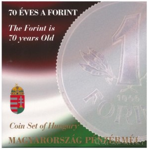 2016. 5Ft-200Ft (7xklf) 70 éves a forint - Magyarország pénzérméi forgalmi sor dísztokban T:PP