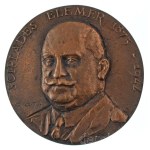 Gáti Gábor (1937-) 1974. "Scipiades Elemér 1875-1944. / PRO MATERNITATE" kétoldalas öntött bronz plakett (~77mm) T:AU