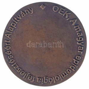 Kubászova Tamara (1939-2024.) 2007 k. Dr. Takátsy Gyula 1914-1980 / OEK, A magyar epidemiológia fejlesztéséért Alapítvány kétoldalas öntött bronz emlékérem (92mm) T:AU Hungary ~2007. Dr. Takátsy Gyula 1914-1980 / OEK, A magyar epidemiológia fejlesztésé