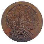 Lapis András (1942-) 1987. "Prof. Endes Pongrác 80 éves" kétoldalas öntött bronz emlékplakett (90mm) T:AU Hungary 1987. "80th Anniversary Birth of Prof. Pongrác Endes" double-sided cast bronze commemorative plaque. Sign.: András Lapis (1942-) (90mm) C:AU