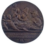 Ifj. Pál Mihály (1936-) 1974 k."Arányi Lajos / Pest Megyei Orvosnapok - Tudományos munkáért II." kétoldalas öntött bronz emlékplakett (93mm) T:AU Hungary ~1974. "Arányi Lajos / Pest Megyei Orvosnapok - Tudományos munkáért II." (Pest County Medical Days - 