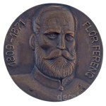 Ifj. Pál Mihály (1936-) - B. Szabó Edit (1938-1975) 1974. "Flór Ferenc 1809-1871 / Pest Megyei Orvosnapok - Tudományos munkáért III." kétoldalas öntött bronz emlékérem (90mm) T:AU Hungary ~1974. "Flór Ferenc 1809-1871 / Pest Megyei Orvosnapok - Tudományos