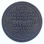 Reményi József (1887-1977) 1924. "In memoriam directoratus Cl Dom Joannis Bokay - Octo lustrorum in nosocomio infantium Budapestiensi Stefanie dicto 1884-1924" bronz öntött kétoldalas emlékérem (60mm) T:AU Hungary 1924. "In memoriam directoratus Cl Dom Jo