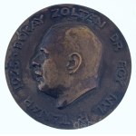 Reményi József (1887-1977) 1925 k. "Bókay Zoltán Dr. egy NYL R tanár 1925" egyoldalas öntött bronz emlékérem (60mm) T:AU Hungary ~1925. "Bókay Zoltán Dr. egy NYL R tanár 1925" (Dr. Zoltán Bókay teacher) one-sided cast bronze commemorative plaque, Sign.: J