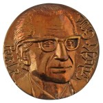 Váró Márton (1943-) DN (~1980.) "Prof. Dr. Szeleczky Gyula" kétoldalas, öntött bronz plakett (92mm) T:AU Hungary ND (~1980.) "Prof. Dr. Szeleczky Gyula" double-sided cast bronze plaque (92mm) C:AU