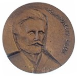 DN "Markusovszky Lajos" egyldalas öntött bronz plakett, ismeretlen művész (86mm) T:XF ND "Lajos Markusovszky" one-sided cast bronze plaque, unknown artist (86mm) C:XF