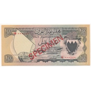 Bahrein 1964. 100f piros SPECIMEN bélyegzéssel mindkét oldalon T:UNC Bahrain 1964. 100 Fils with red SPECIMEN overprint C:UNC Krause P#1s