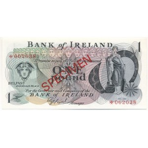 Észak-Írország DN (1978) 1P piros SPECIMEN (Minta) bélyegzéssel 002038 T:UNC Northern Ireland ND (1978) 1 Pound with red SPECIMEN overprint 002038 C:UNC Krause 61.bs