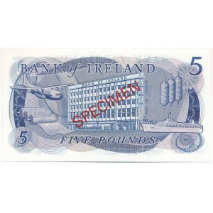 Észak-Írország DN (1980) 5P piros SPECIMEN (Minta) bélyegzéssel 002038 T:UNC Northern Ireland ND (1980) 5 Pounds with red SPECIMEN overprint 002038 C:UNC Krause 62.bs