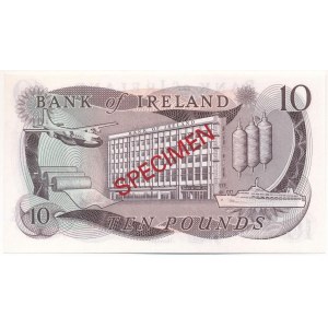 Észak-Írország DN (1980) 10P piros SPECIMEN (Minta) bélyegzéssel 002038 T:UNC Northern Ireland ND (1980) 10 Pounds with red SPECIMEN overprint 002038 C:UNC Krause 63.bs