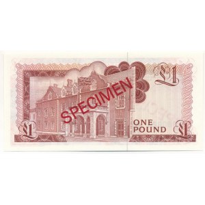 Gibraltár 1975. 1P 000825, piros SPECIMEN (Minta) bélyegzéssel T:UNC Gibraltar 1975. 1 Pound 000825 with red SPECIMEN overprint C:UNC Krause P#20cs1