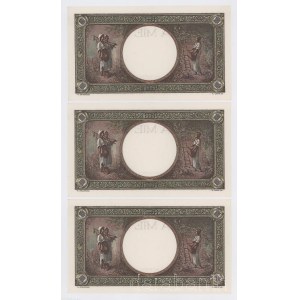 Románia 1939. 1000L (3x) sorszámkövetők M.0992 0830 - M.0992 0832 T:AU sarokhajlások Romania 1939. 1000 Lei (3x) consecutive serials M.0992 0830 - M.0992 0832 C:AU corner folds Krause 46.