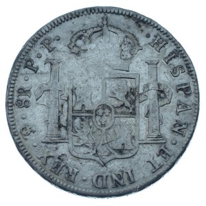 Bolívia 1795PP 8R Ag IV. Károly (26,83g) T:F Bolivia 1795PP 8 Reales Ag Charles IV (26,83g) C:F Krause KM#73