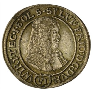 Német államok / Württemberg-Oels (Szilézia) 1674SP 6kr Sylvius Frigyes (2,91g) T:XF patina German states / Württemberg-Oels (Silesia) 1674SP 6 Kreuzer Sylvius Frederick (2,91g) C:XF patina Krause KM#9