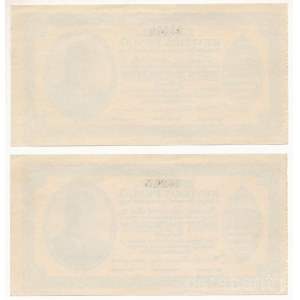 Budapest 1930. Revíziós Pengő arcképes változat, kitöltött (2x) sorszámkövető T:AU Hungary / Budapest 1930. Revíziós Pengő (Revisionist Pengő) version with photo, filled out (2x) consecutive serial numbers C:AU Adamo BUP-37.1.3