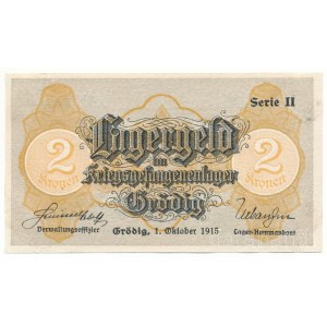 Ausztria / Grödig / Hadifogolytábor 1915. 2K II. sorozat 02957 T:AU Austria / Grödig / POW camp 1915. 2 Kronen, 2nd series 02957 C:AU