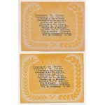 Franciaország / Leclerc hadosztály 1944. 10Fr + 20Fr értékű adományjegyek T:AU France / Leclerc Division 1944. 10 Francs + 20 Francs value donation vouchers C:AU