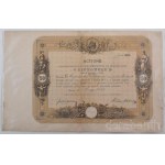 1887. Kolozsvár "Actiune a institutului de creditu si economit economulu societate pe actiuni in Clusiu" (Economul Hitel- és Takarékintézet Részvénytársaság) részvénye 50Ft-ról "492", szárazpecséttel T:F restaurált két részvényből, szakadások Hungary / Ko