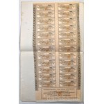 1895. Budapest "A Sas- és Körház Részvénytársaság" névre szóló részvénye 100Ft-ról "465", szárazpecséttel, szelvényekkel T:F Hungary / Budapest 1895. "A Sas- és Körház Részvénytársaság" share about 100 Forint "465", with the shareholders name, with emboss