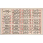 1897. Budapest "Fertővidéki Helyi Érdekű Vasút Részvénytársaság" bemutatóra szóló törzsrészvénye 200K-ról, szelvényekkel, szárazpecséttel T:VF,F szép papír Hungary / Budapest 1897. "Local Interest Railway Share Company of Fertővidék" share about 200 Koron