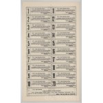 1908. Budapest "Homonna-Takcsányi Helyi Érdekű Vasút Részvénytársaság" bemutatóra szóló törzsrészvénye 200K-ról, szelvényekkel, szárazpecséttel T:AU Hungary / Budapest 1908. "Local Interest Railway Share Company of Homonna-Takcsány" share about 200 Korona