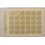 1909. Budapest "Nyitra-Üzbég-Radosnai Helyiérdekű Vasút Részvénytársaság" törzsrészvénye 200K-ról "3572", bélyegzéssel, szelvényekkel T:AU,XF Hungary 1909. "Local Interest Railway Share Company of Nyitra-Üzbég-Radosna" share about 200 Kronen "3572", with 