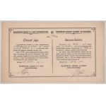 1915. Budapest "Gyulafehérvár-zalatnai helyi érdekeltségű vasút részvénytársaság" élvezeti jegye "4769", magyar és német nyelven, vízjeles papíron T:AU,XF hajtatlan, de sarokhajtások Hungary / Budapest 1915. "Gyulafehérvár-zalatnai helyi érdekeltségű vasú