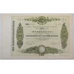 1915. Déva "Dévai Takarékpénztár - Részvénytársaság" részvénye 100K-ról "4951"T:F szép papír Hungary / Déva 1915. "Deva Savings Bank Share Company" share about 100 Korona "4951" C:F fine paper