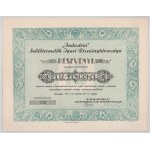 1937. Gyöngyös "Industria Szőlőtermelők Ipari Részvénytársasága" részvénye 10P-ről "353", szelvényekkel, bélyegzéssel + 1937. Gyöngyös "Industria Szőlőtermelők Ipari Részvénytársasága" 10 részvénye egyben, egyenként 10P-ről, szelvényekkel, bélyegzéssel T: