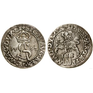 Polska, trojak, 1562, Wilno