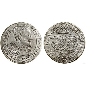Polska, szóstak, 1596, Malbork