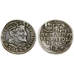 Polska, trojak, 1592, Olkusz