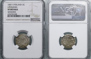 Polska, trojak, 1601, Wilno