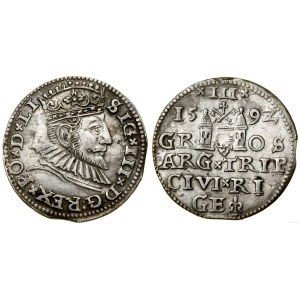 Polen, Trojak, 1592, Riga
