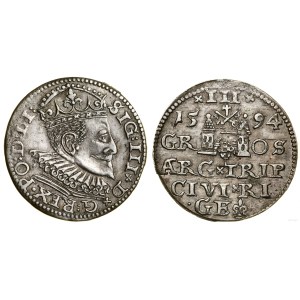 Poland, trojak, 1594, Riga
