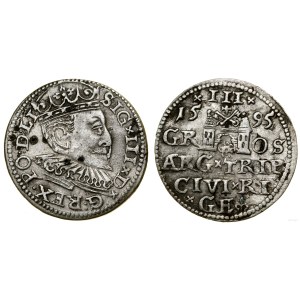 Poland, trojak, 1595, Riga