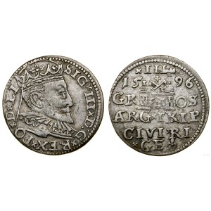 Poland, trojak, 1596, Riga