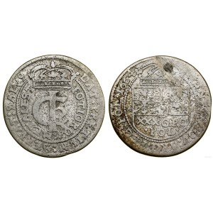 Pologne, zloty (tymf), 1664 AT, Cracovie