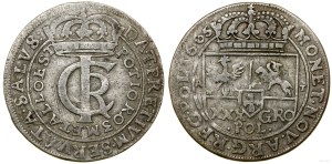 Polska, złotówka (tymf), 1665 AT, Bydgoszcz
