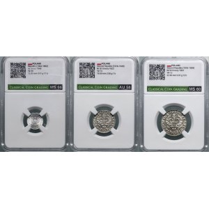 Polonia, set di 3 monete
