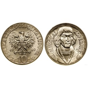 Pologne, 10 zlotys, 1969, Varsovie