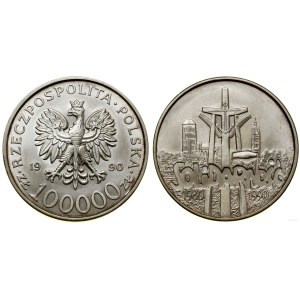 Polska, 100.000 złotych, 1990, USA