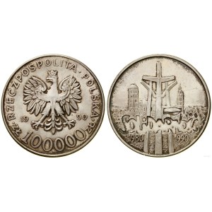 Poland, 100,000 zlotys, 1990, USA