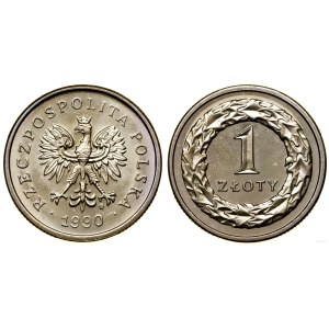 Poland, 1 zloty, 1990, Warsaw