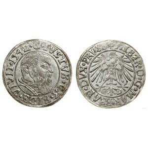 Duchy of Prussia (1525–1657), grosz, 1542, Königsberg