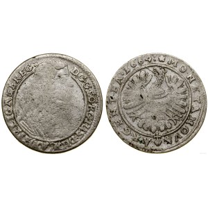 Silesia, 15 kreuzers, 1664, Brzeg